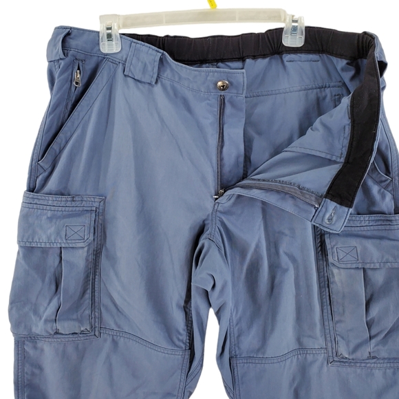 Duluth Flex Dry On the Fly 71700 Cargo Pants Mens XL (38x28) Blue Gray Relaxed - Picture 3 of 12